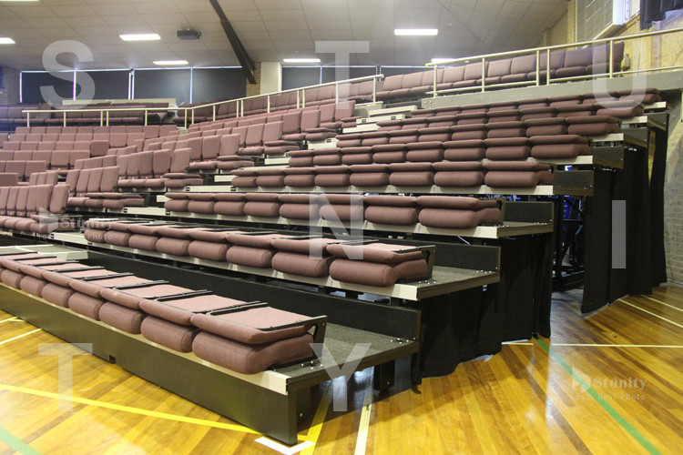 Multifunction Indoor Retractable Bleacher Seating System