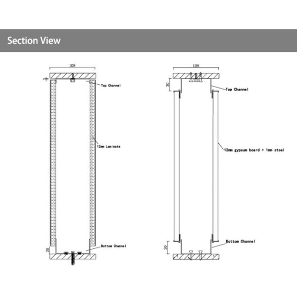 Slim Hidden Frame Aluminum Partition Wall Glass Office Partition Systems With Door