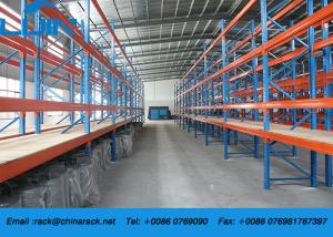Corrosion Protection Steel Rack Storage , Metal Pallet Racks With Plywood Board