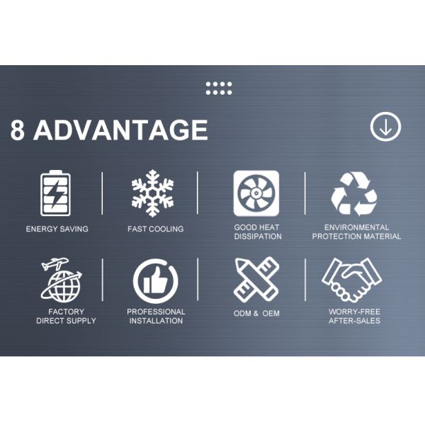 Storage Double Effect Air Cooled Cooler Condensate Mini Fridge Salt Chiller Tube Ice 5Hp Coldroom Cooling Coil Fan Evaporator