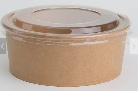 Disposable Kraft Food Bowl Single Wall Packing Salad Paper Bowl