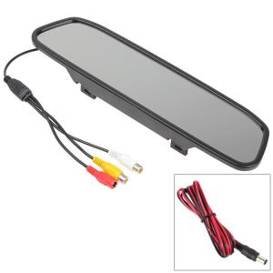 China Digital Rear View Mirror LCD Screen 4.3 Inch DC12V To 24V With Universal Mount Clip on sale