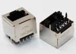 THT / DIP Mounting Vertical RJ45 Jack , RJ45 Ethernet Adapter Tab Up Latch