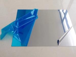 Buy cheap 3xxx 1xxxx blue film cladding high reflective mirror finish aluminum sheet product