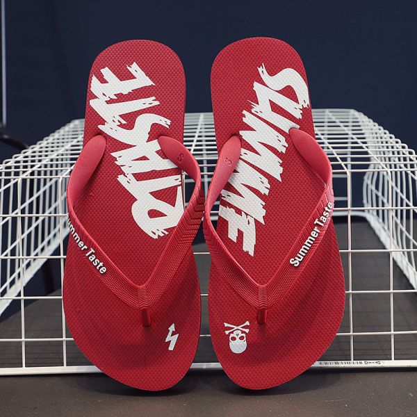 Summer Wear Men's Beach Sandals With Non Slip Rice Texture Patterns