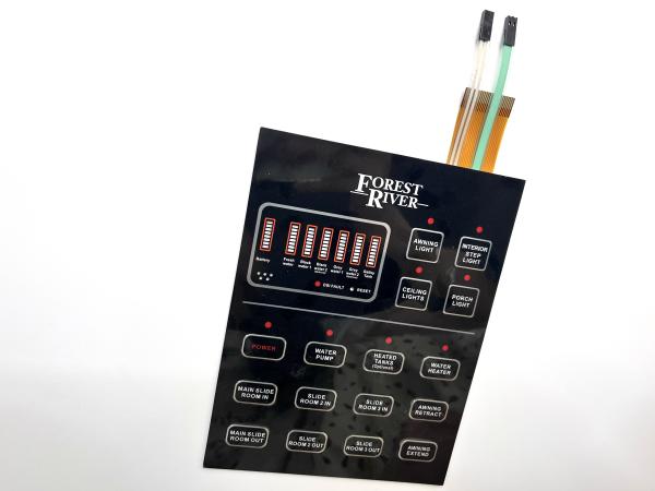 Quality Rear Surface Printing Pcb Based Membrane Keypad With Flat Keys for sale