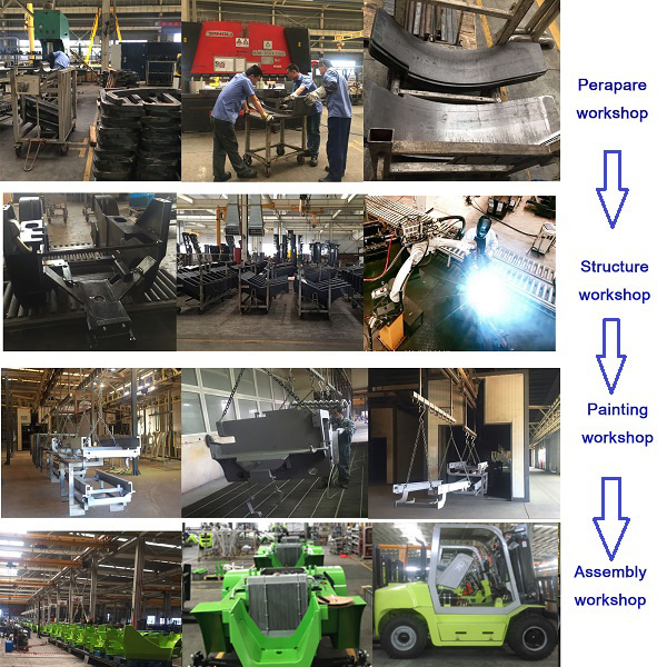 5tons Diesel Forklift with Paper Roll Clmap