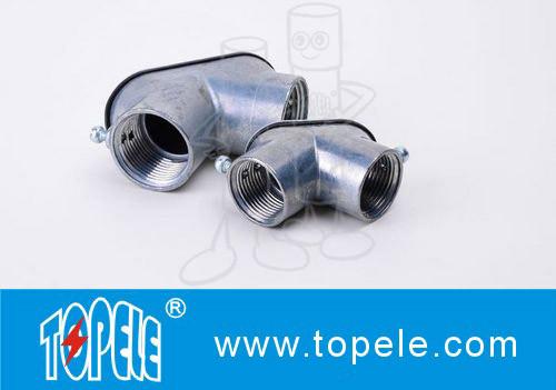 Quality EMT Conduit And Fittings Zinc Die Cast Set-screw EMT Pull Elbows With Gasket for sale
