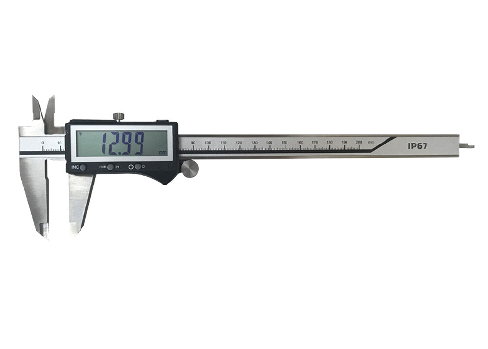 Buy cheap IP67 Waterproof 0-200mm/0-8'' Digital Caliper with 0.01mm/0.0005'' Resolution Data Output product