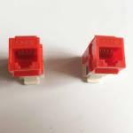 UTP 90 Degree CAT6 RJ45 Keystone Jack Color Customized For Network Communication