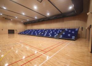 Comfortable Retractable Raked Seating Solution Combining Manual / Power Operation