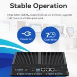 Industrial Mini Fanless Computer Intel Core Series Processor 1115G4 3LAN 6COM