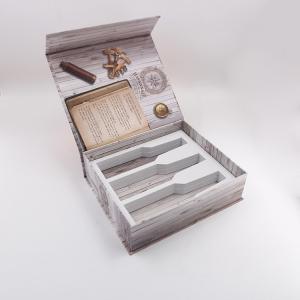 Buy cheap Embossing Magnetic Cardboard Gift Boxes , Custom Printed Rigid Boxes For 6 Beer Bottles product