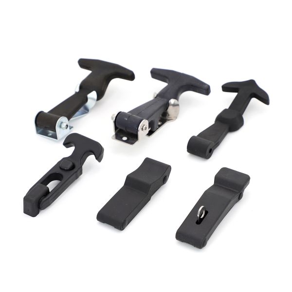 Zinc Plated Nickel Plated Iron Hasp Draw Latch With Padlock For Heavy Vehicles