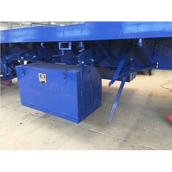 40 Foot / 20 Foot Flatbed Container Trailer With Tool Box Four BPW / FUWA Axles