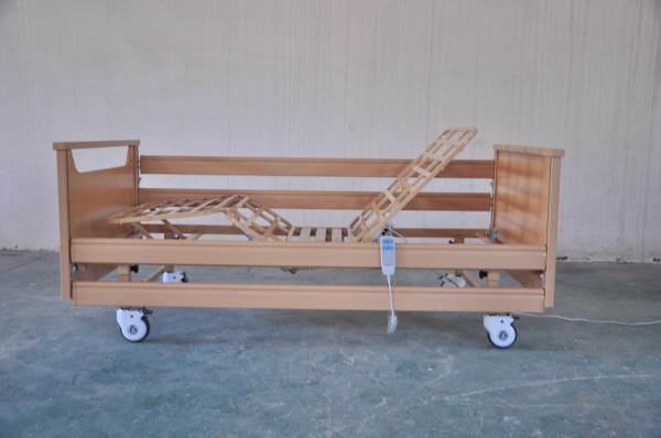 Quality Wood Patient Collapsible Siderails Two Functions Electric Nursing CareBed for sale