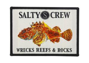 China Sew On Colorful Vivid Fish Custom Woven Patches For Sailing Hats on sale