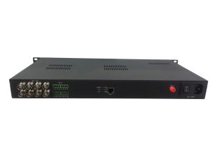 8-ch 3G-SDI Fiber Optic Extender with Ethernet