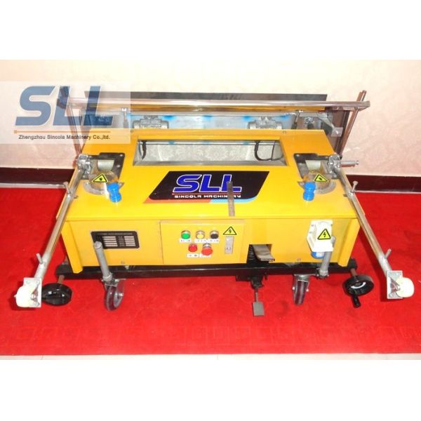 Remote Control Construction Plaster Machine / Automatic Plastering Machine For