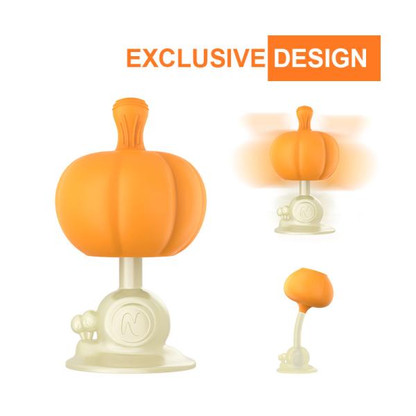 Quality Eco Inspired Flexible Baby Teething Toys Vegetable Pumpkin Silicone Teether for sale
