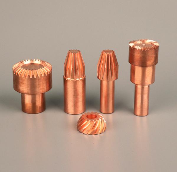 Quality Polish Surface Electroplate 5 Axis CNC Copper Parts for sale