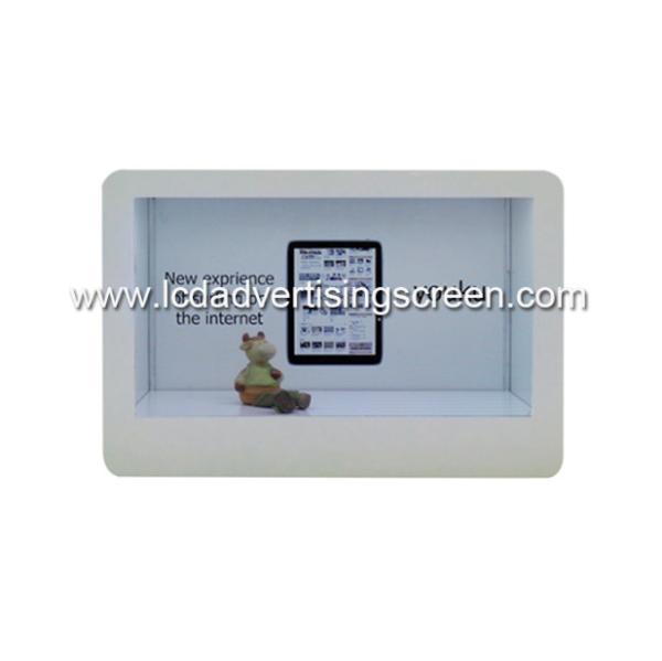 Quality Refrigerator White Show Case Display , Transparent LCD Glass Box for sale