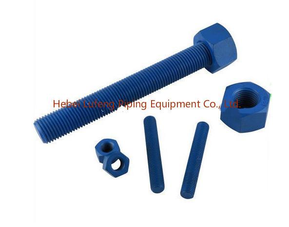 Quality Astm A193 B7 Stud Bolts with heavy duty nuts for sale