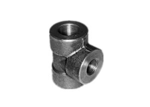 ASTM A350 LF2 Threaded Pipe Fittings Threaded Reducing Tee BS3799 Standard