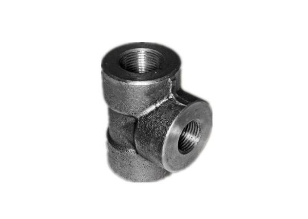 Quality ASTM A350 LF2 Threaded Pipe Fittings Threaded Reducing Tee BS3799 Standard for sale