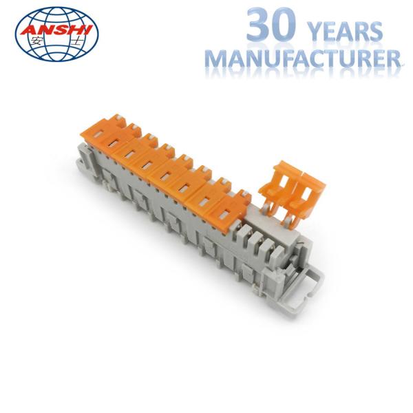 Quality 10 Pairs Krone Disconnection Module / Double Side Electrical Terminal Block for sale