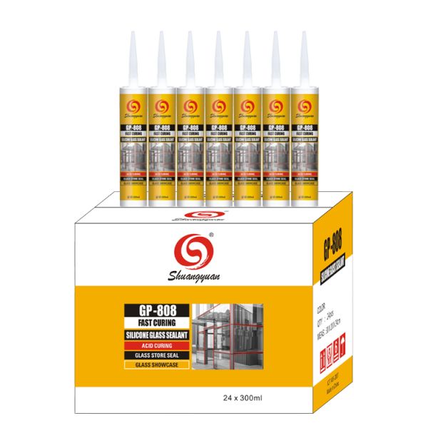 300ml/Pcs Acetate Silicone Sealant Pressure Resistant For Oversized Flat Glass