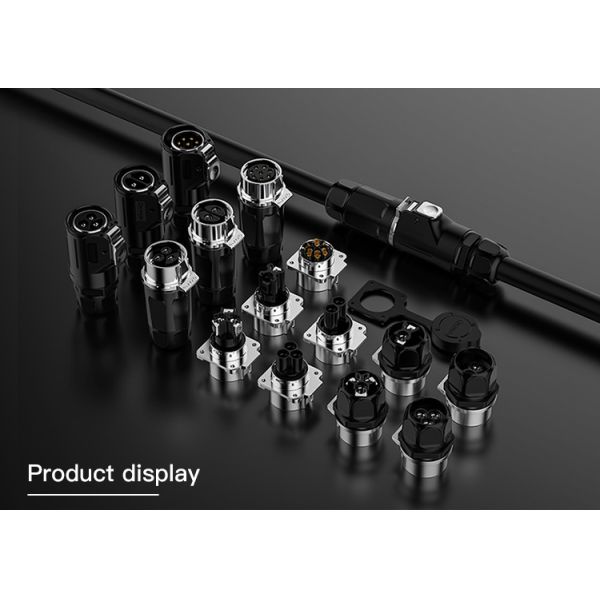 CNLINKO 3 Pin Male Female Industry Application Power Waterproof Connectors 3 Phase Plug System Connector