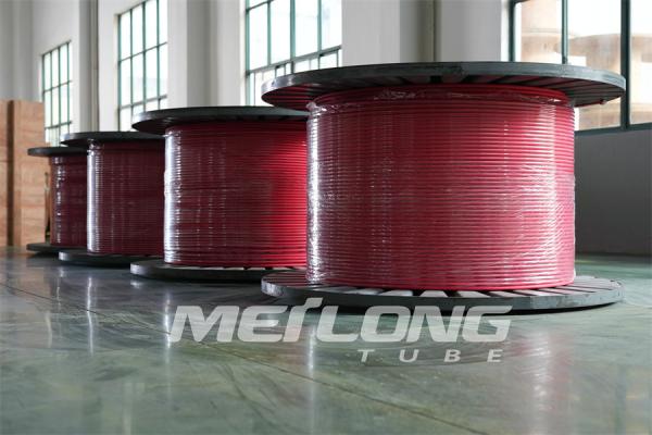 Quality Uns S32205 Stainless Coil Tubing Duplex 2205 TPV Encapsulated Control for sale