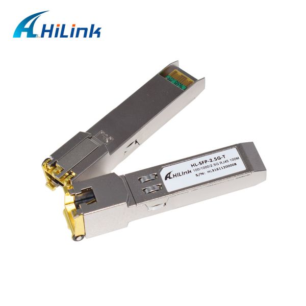 2.5GBASE - T Copper SFP Transceiver Module RJ - 45 100M CAT5 2.5G / 1000 / 100Base-T