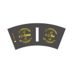 Flexo Printing Biodegradable Tea Cups Paper Cup Fan With Double Side PE