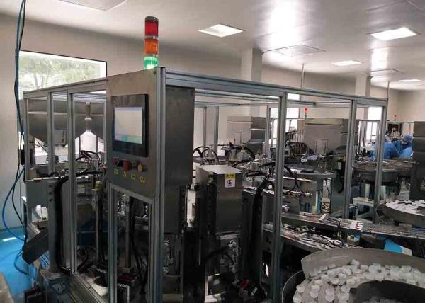 Quality Eight station single folding cap assembly machine for sale