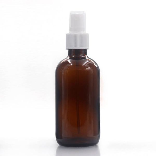 120ml Empty Amber Glass Bottles 4 Oz Boston Round Glass Bottles For Oil Products