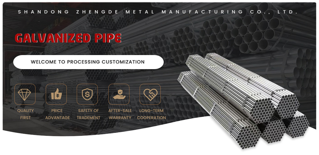 Factory Price Sells Custom Dimensions 6m 12m Dx51d Galvanized Steel Pipes
