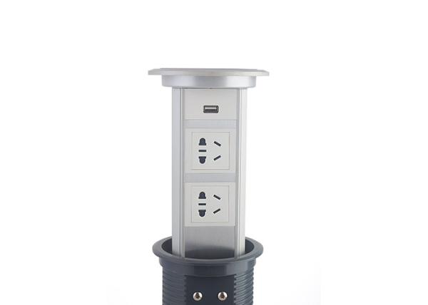 Quality Auto Retractable Power Outlet Kitchen With 1.75m 10A 250V IEC C13 To AC Power Cord for sale