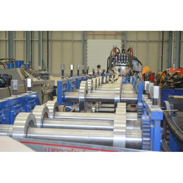 3 Roller Fast Speed CZ Exchange Purlin Roll Forming Machine With Punching