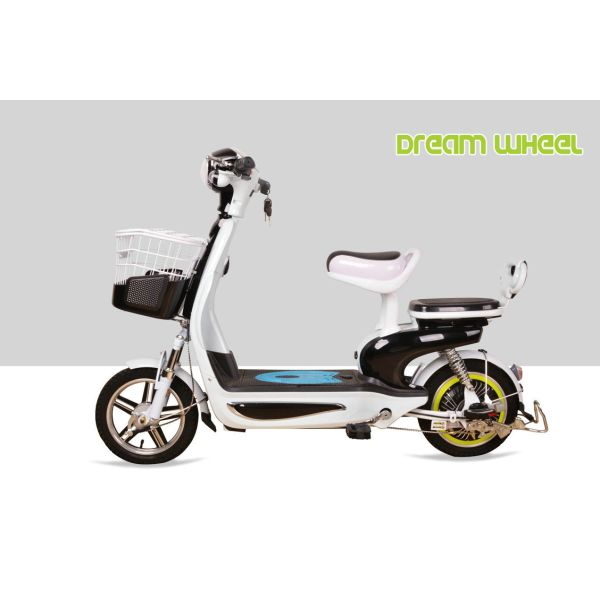 48V 350W Small Lovely Pedal Assisted Electric Bicycle With Long Travel Distance