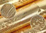 Luxurious Modern Style Wallpaper with Removable Gold Foil Material , Geometric