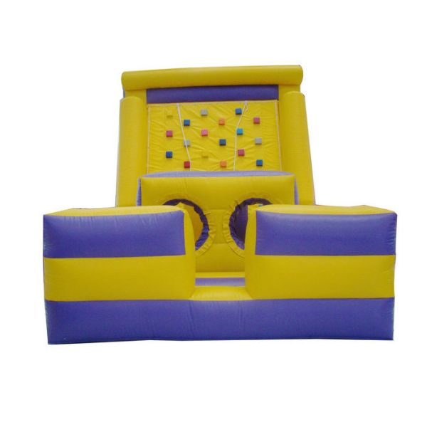 Indoor Playground Inflatable Rock Climbing Wall Digital Printing 0.55mm Plato PVC Tarpaulins