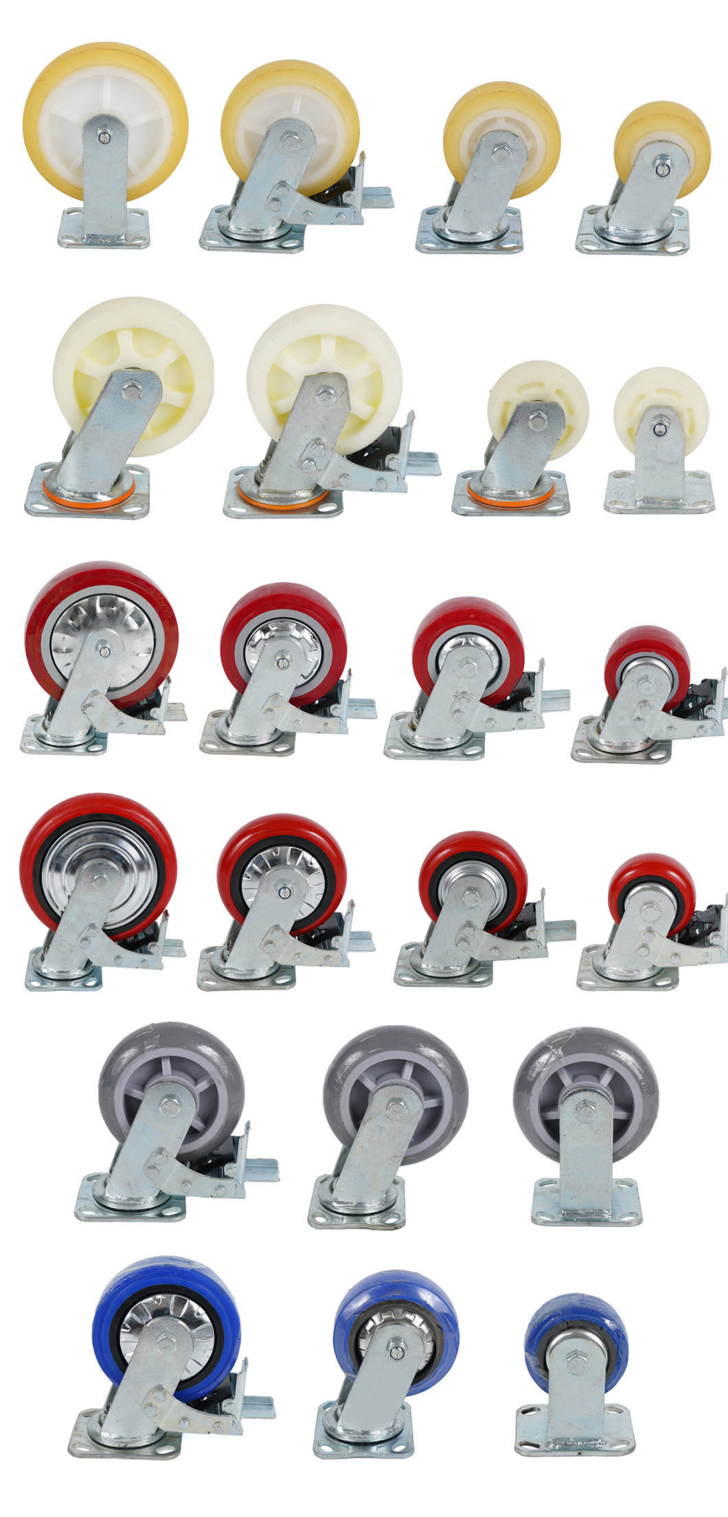 Industrial PP Caster Wheel Trolley Wheel Equiption Heavy Duty Caster Wheel