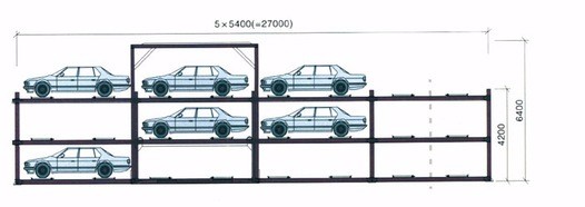 PXD Stacker Car Parking System Stereocopic Automated Multilevel