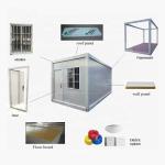 Online Technical Support Modular Container House with Sandwich Panel Wall