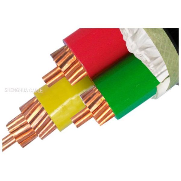 Round XLPE Insulation Cables for Distribution 1.1*1.1*0.98m Dimensions and Performance