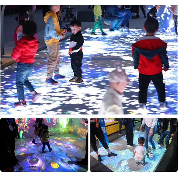 Kids Games Indoor Playground Equipment 3d Floor Projection System