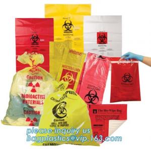 Buy cheap Biohazard sterilization disposable medical bag, garden waste bag, Yellow Medical Waste Bag for Hospital Garbage, bagplas product