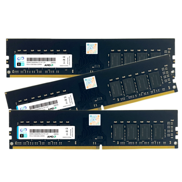 INFINITES AMD Memory DDR4 Memory Module UDIMM DDR4 8GB 2666MHz 1.2V 288pin Memory card
